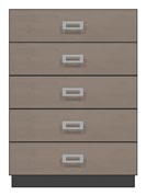 36 inch five drawer chest