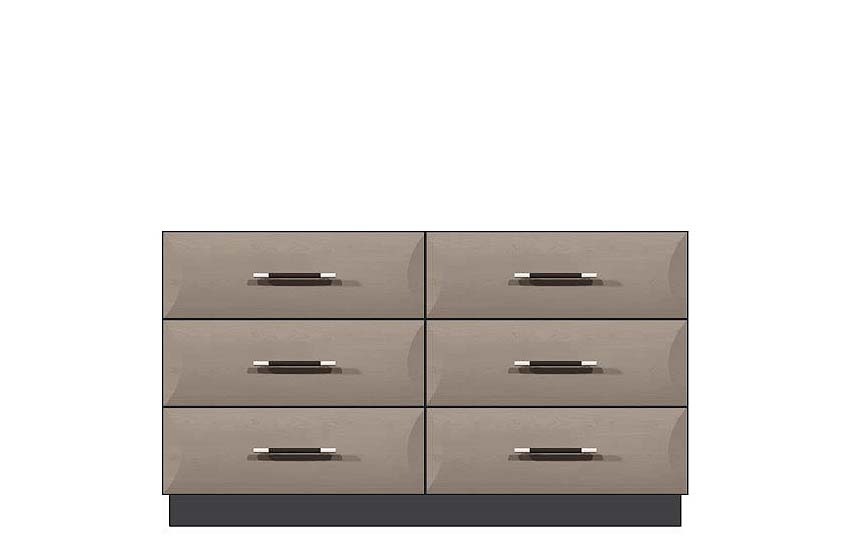 56 inch 6-drawer dresser