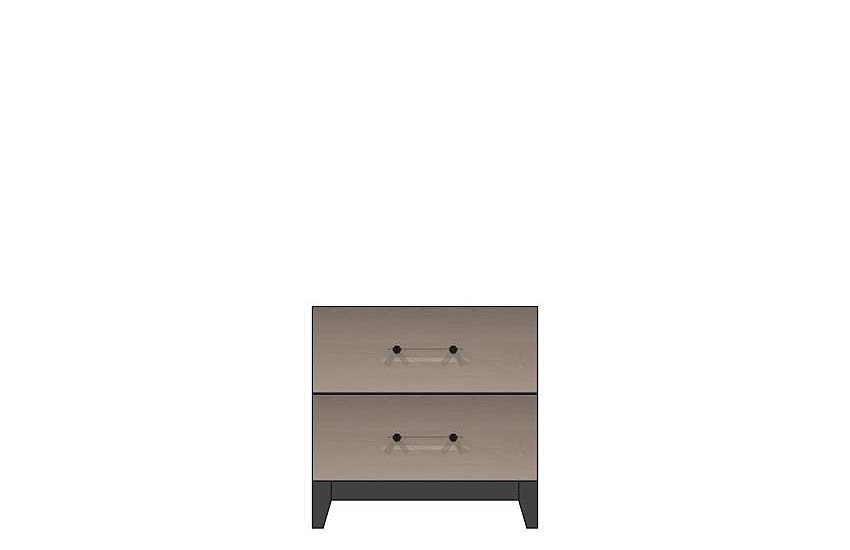 24 inch two drawer nightstand