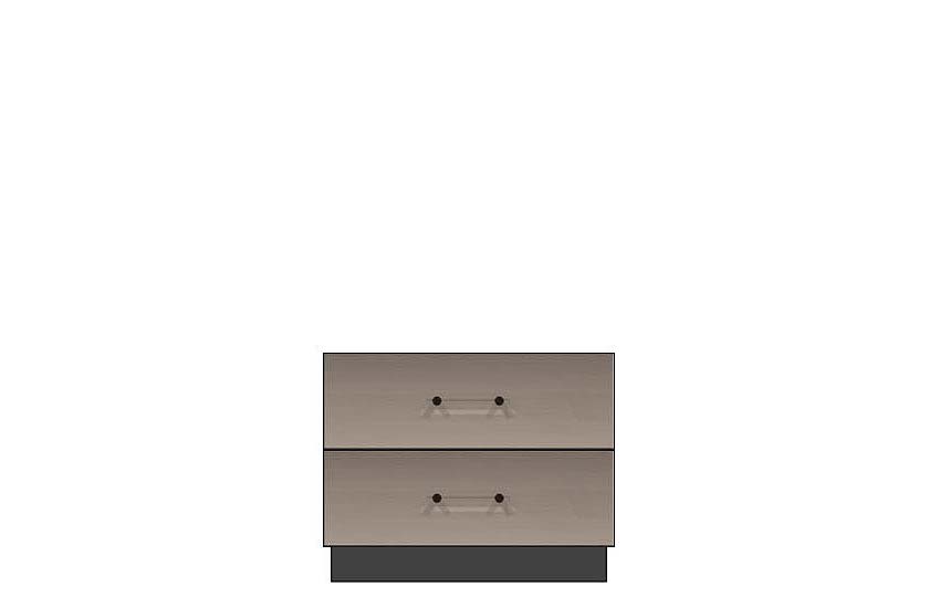 28 inch two drawer nightstand