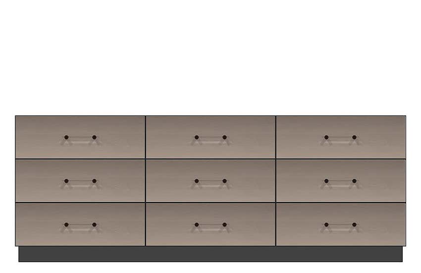 84 inch nine drawer dresser