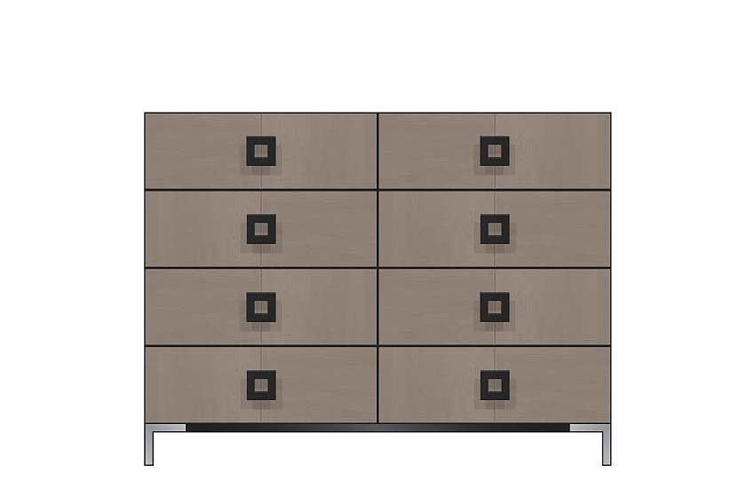 56 inch eight drawer dresser