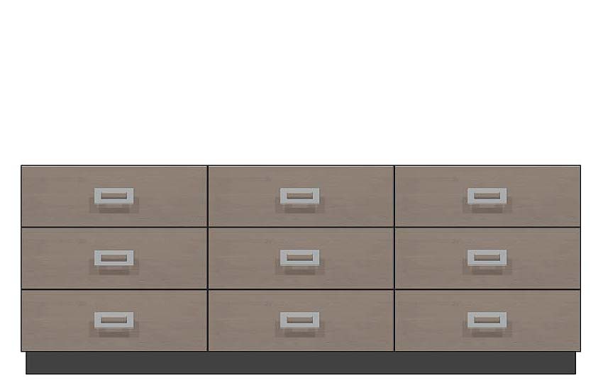 84 inch nine drawer dresser