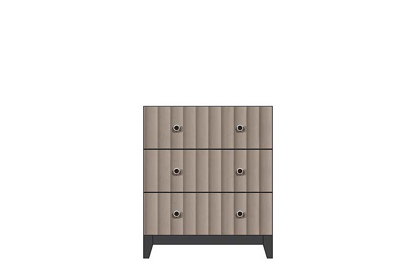 110-BC328-D1-B2 American Modern 28'' Three-Drawer Bedside Chest ( D-1 B-2 )  Bedside Chest
