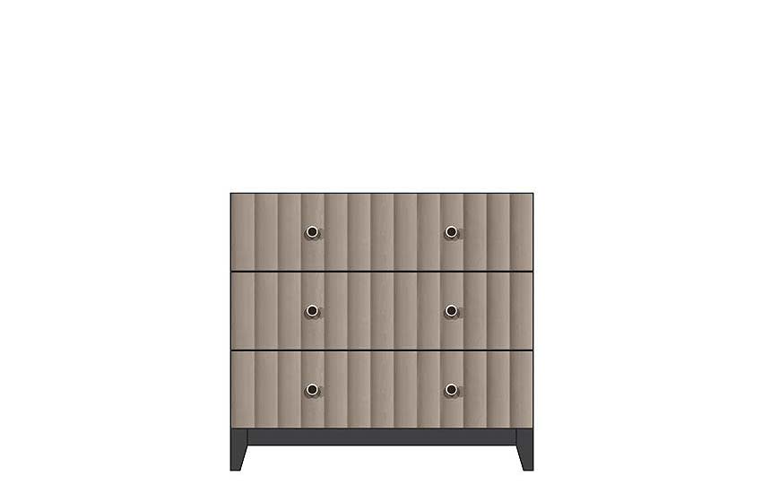 36inch 3 drawer bedside chest